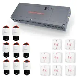 Danfoss icon 2 230V gulvvarmestyring til 7 kredse