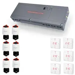 Danfoss icon 2 230V gulvvarmestyring til 6 kredse