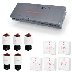 Danfoss icon 2 230V gulvvarmestyring til 5 kredse