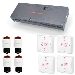 Danfoss icon 2 230V gulvvarmestyring til 4 kredse