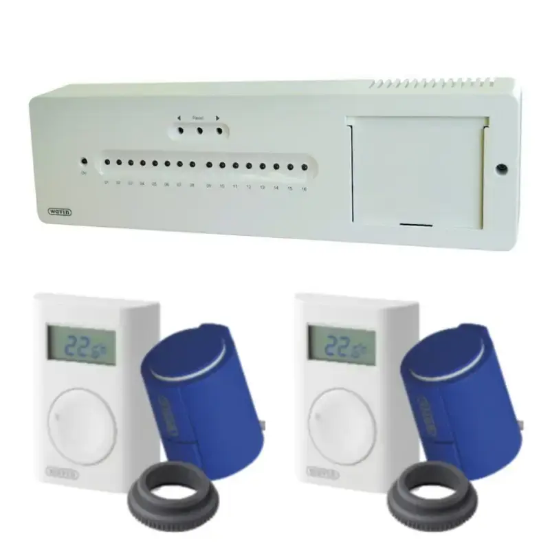 Wavin AHC 9000 trådløs gulvvarmestyring uden display - 2 kredse Opgrader 2 termostater til IR