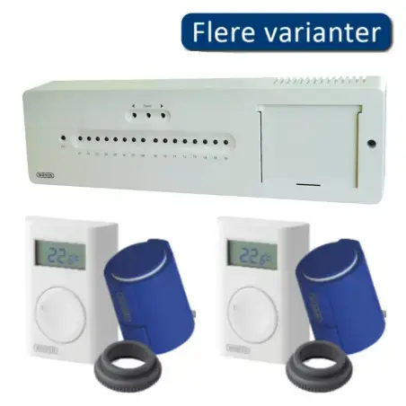Wavin AHC 9000 trådløs gulvvarmestyring uden display - 2 kredse