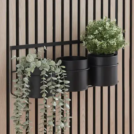 Nortiq 3 opbevaringskrukker til akustik paneler - Matsort