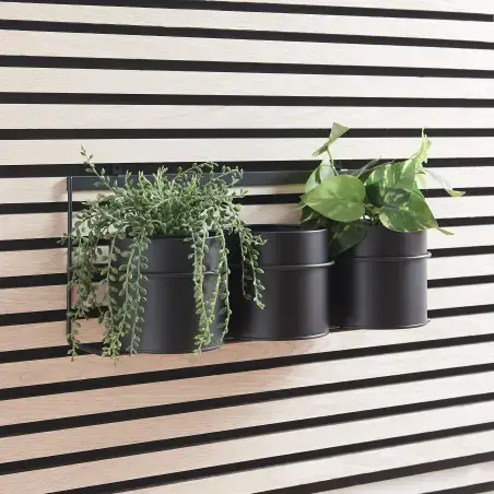 Nortiq 3 opbevaringskrukker til akustik paneler - Matsort