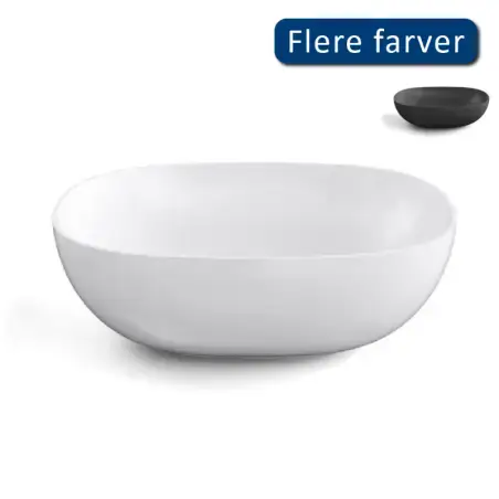 Cassøe Acquaio oval bowlevask - Hvid