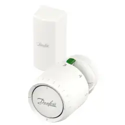 Danfoss Aveo RA termostat hvid, fjernføler, snapkobling