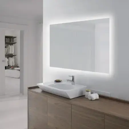 Mirall Eclipse, LED spejl med lys, 120 x 80 cm