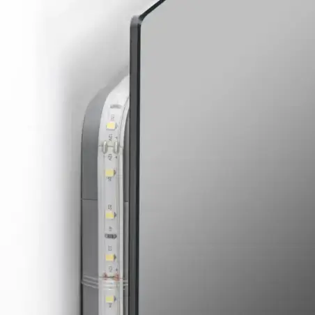 Mirall Eclipse, LED spejl med lys, 120 x 80 cm