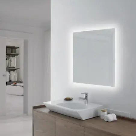 Mirall Eclipse, LED spejl med lys, 60 x 80 cm