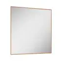 Mirall Lumora guld, LED spejl med lys, 80 x 80 cm