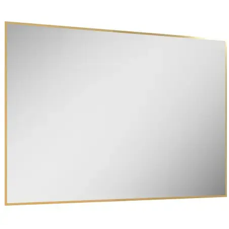 Mirall Lumora messing, LED spejl med lys, 120 x 80 cm