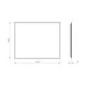 Mirall Lumora messing, LED spejl med lys, 100 x 80 cm