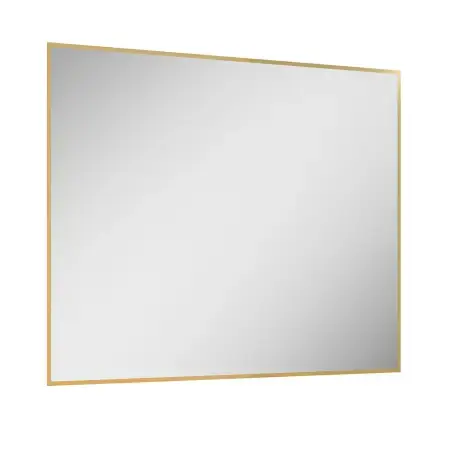 Mirall Lumora messing, LED spejl med lys, 100 x 80 cm