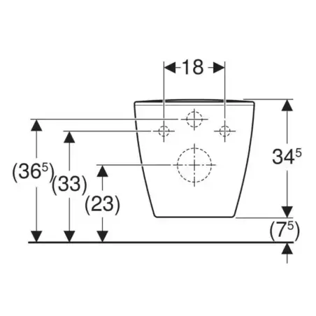 Ifø Spira Modern, væghængt toilet inkl softclose sæde, rengøringsvenlig, hvid