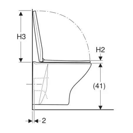 Ifø Spira Style, væghængt toilet inkl softclose sæde, rengøringsvenlig, hvid