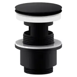 Mora bundventil, push-open, mat sort
