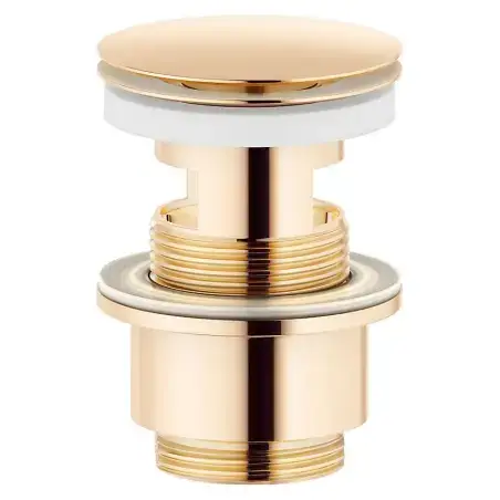 Mora bundventil, push-open, poleret messing