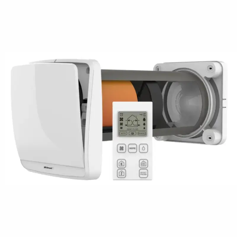 Klimair 160RE Remote Ø160, ventilation med varmegenvinding