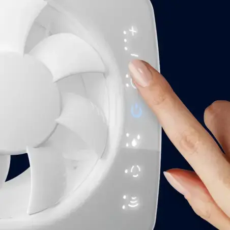 Fresh Intellivent SKY badrumsventilator, app styring, Ø100 mm, hvid