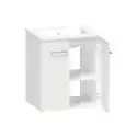 Kriss Skandi vandtæt baderumsmøbel m/låger, hvid, 50 cm
