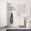 Kriss Skandi vandtæt baderumsmøbel m/låger, hvid, 50 cm