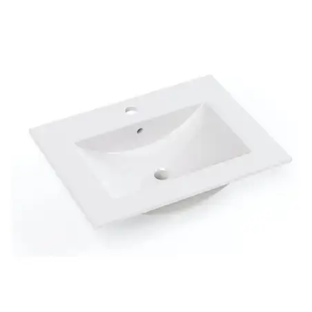 Kriss Skandi Noval porcelænsvask, 61 cm