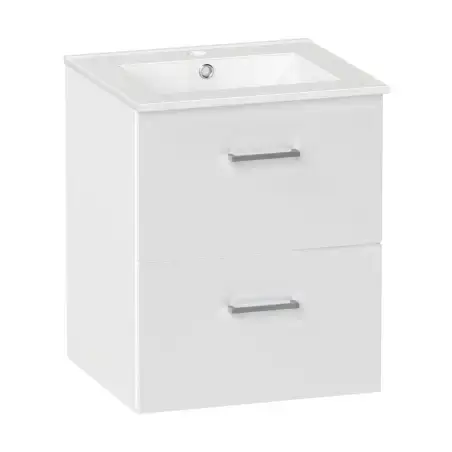 Kriss Skandi vandtæt baderumsmøbel m/2 skuffer, hvid, 60 cm