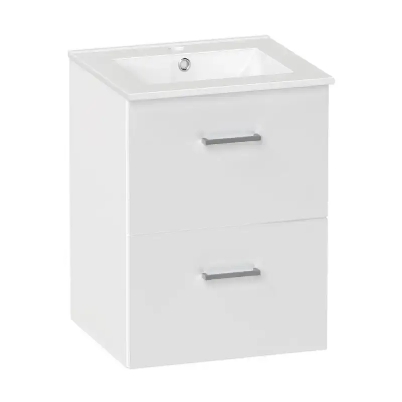 Kriss Skandi vandtæt baderumsmøbel m/2 skuffer, hvid, 50 cm