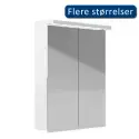 Kriss Skandi LED spejlskab, hvid, 50 cm