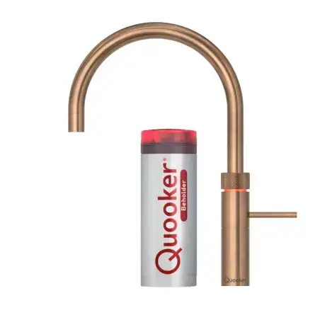 Quooker Fusion Round Bruneret messing, inkl. Pro3 beholder