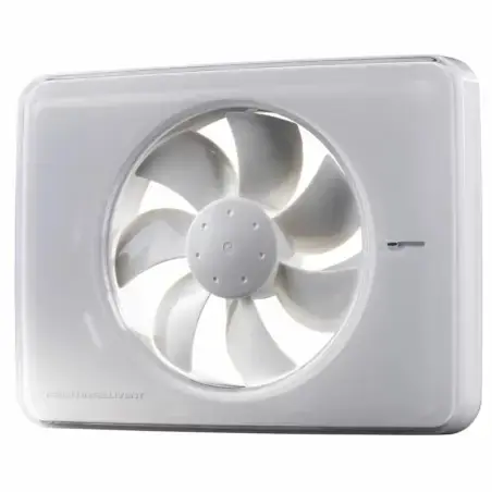 Fresh Intellivent 2.0 badventilator, fugtstyring, timer, Ø100 mm, hvid