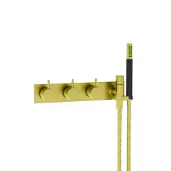 Vola 874R-59 Indbygningsarmatur - børstet natur messing