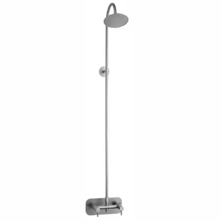 Frostline Eqi udendørsbruser til vægmontering, rustfrit stål, 30-55 cm væg