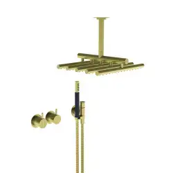 Vola 2471-051A - 59 indbygningsarmatur i børstet messing natur