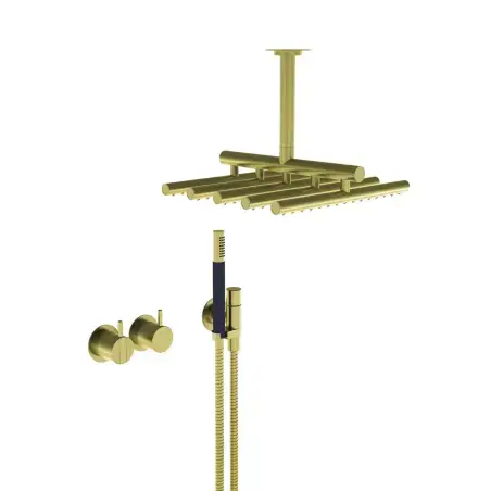 Vola 2471-051A - 59 indbygningsarmatur i børstet messing natur