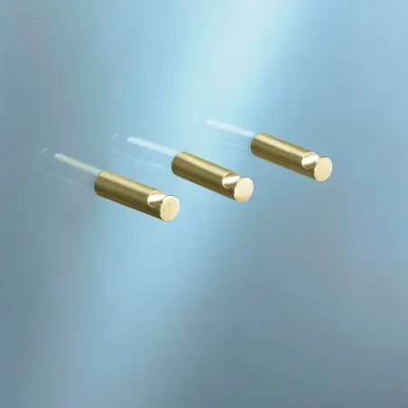 Vola T18 - 59 håndklæde kroge 56mm (4 stk.) - børstet messing natur