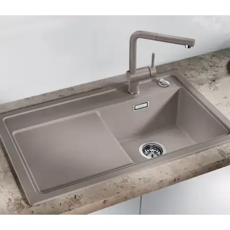 Blanco Linus-s køkkenarmatur i silgranit, med udtræk, Vulkangrå