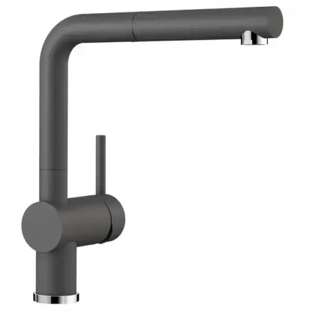 Blanco Linus-s køkkenarmatur i silgranit, med udtræk, Klippegrå