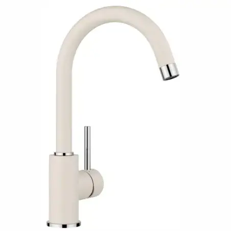 Blanco Mida køkkenarmatur i silgranit overflade, Soft-white