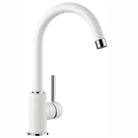 Blanco Mida køkkenarmatur i silgranit overflade, Hvid