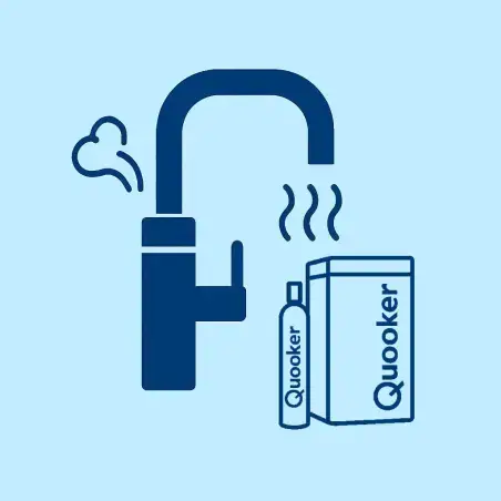 Armatur med kogende og kold funktion - klik for at læse mere