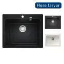 BLANCO Naya 6, 60 x 51 cm, køkkenvask i SILGRANIT - Sort