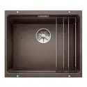 BLANCO ETAGON 500-U, 53 x 46 cm, køkkenvask i SILGRANIT - Kaffe