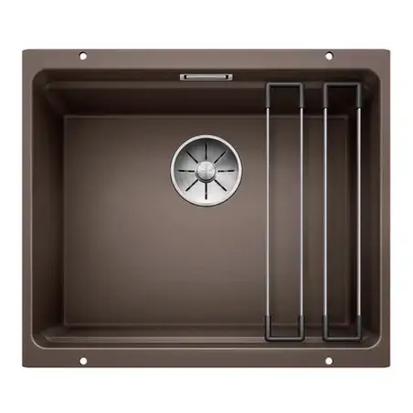 BLANCO ETAGON 500-U, 53 x 46 cm, køkkenvask i SILGRANIT - Kaffe