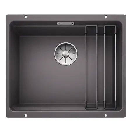BLANCO ETAGON 500-U, 53 x 46 cm, køkkenvask i SILGRANIT - Klippegrå