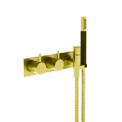 Vola 673RK-19 Håndbruser - poleret natur messing