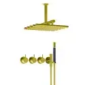 Vola 5471R-051A-19 Brusesæt - poleret natur messing