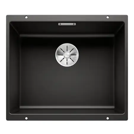 Blanco Subline 500-U, 53 x 46 cm, køkkenvask i SILGRANIT - Sort