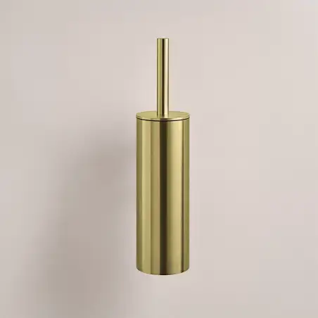 Vola T33 - 19 væghængt toiletbørste - poleret messing natur