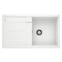 Blanco Metra 5 S, 86 x 50 cm, køkkenvask i SILGRANIT, Vendbar - Hvid